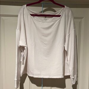 LuLaRoe From Rise Collection White Long Sleeve 1X